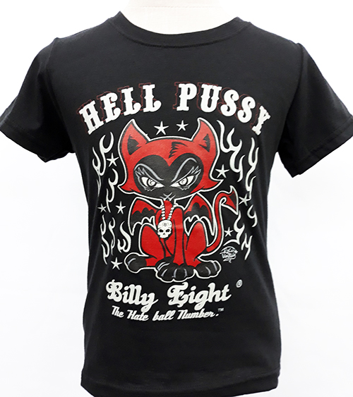 Camiseta niño Billy Eight "Hell pussy"